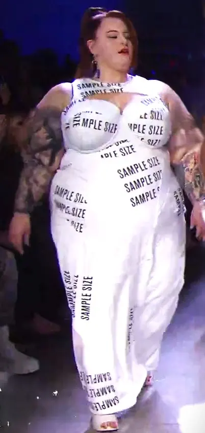 Adult model Tess Holliday at a fashion show